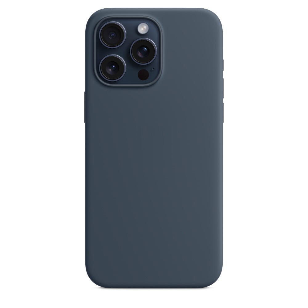 Силиконовый чехол Naturally Silicone Case with MagSafe Storm Blue для iPhone 15 Pro Max