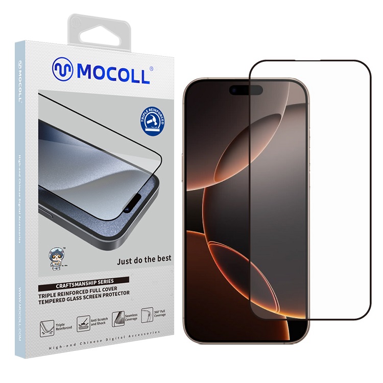 Защитное стекло MOCOll Rhinoceros 2.5D Full Cover для iPhone 16 Pro