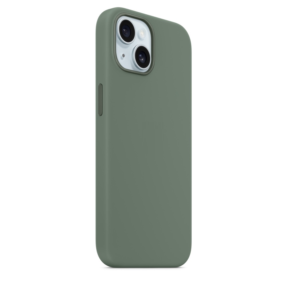 Силиконовый чехол Naturally Silicone Case with MagSafe Cypress для iPhone 15