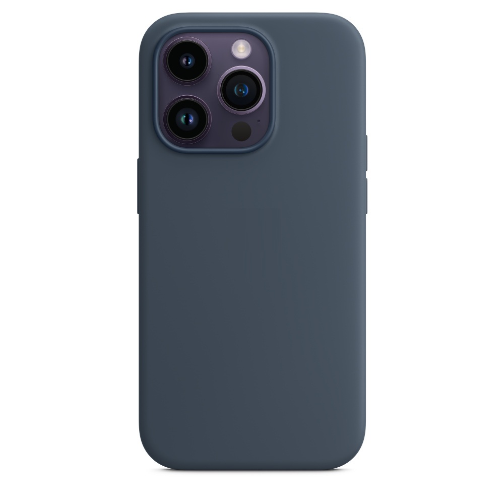 Силиконовый чехол Naturally Silicone Case with MagSafe Storm Blue для iPhone 14 Pro