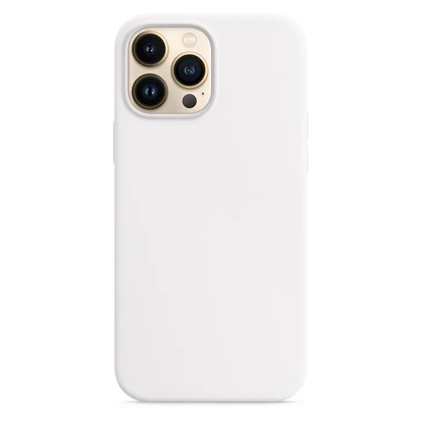 Силиконовый чехол Naturally Silicone Case White для iPhone 13 Pro