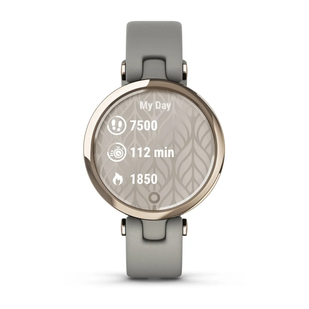 Умные часы Garmin Lily - Classic Edition Cream Gold Bezel with Braloba Gray Case and Italian Leather Band (010-02384-B2)