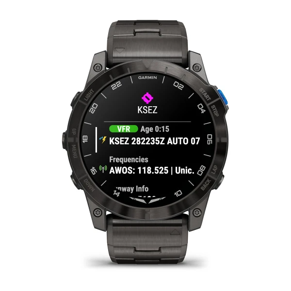 Умные часы Garmin D2 Mach 1 Pro Aviator smartwatch with vented titanium bracelet (010-02804-81)