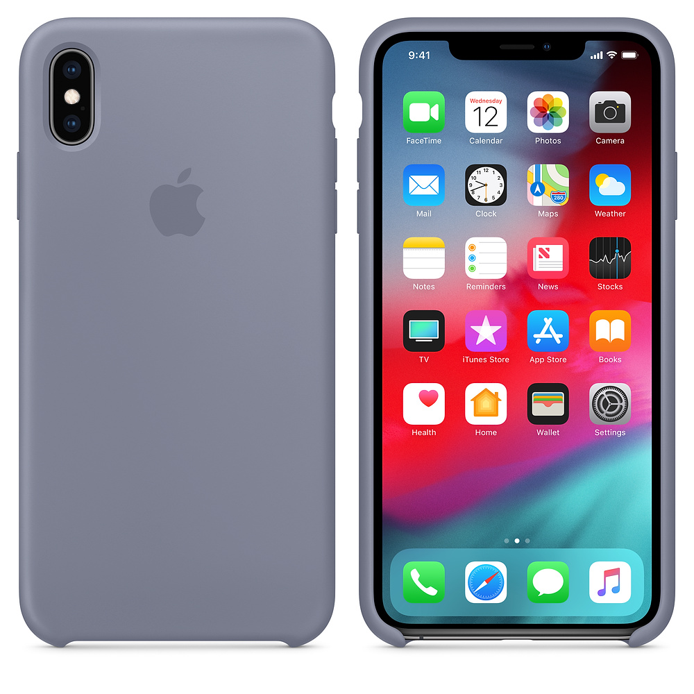 Силиконовый чехол Apple iPhone XS Max Silicone Case - Lavender Gray (MTFH2ZM/A) для iPhone XS Max