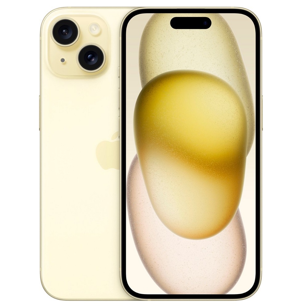 Смартфон Apple iPhone 15 256GB Yellow (nano SIM + eSIM)