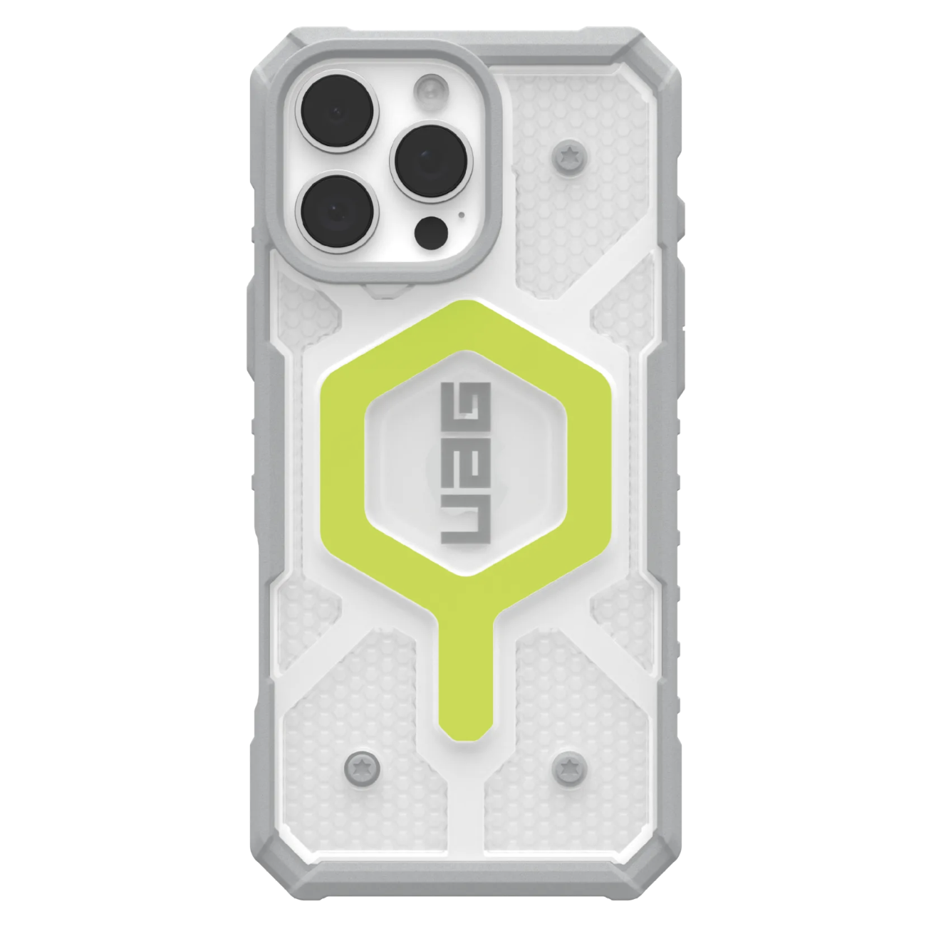 Противоударный защитный чехол UAG Pathfinder Clear MagSafe для iPhone 16 Pro Max Active Neon