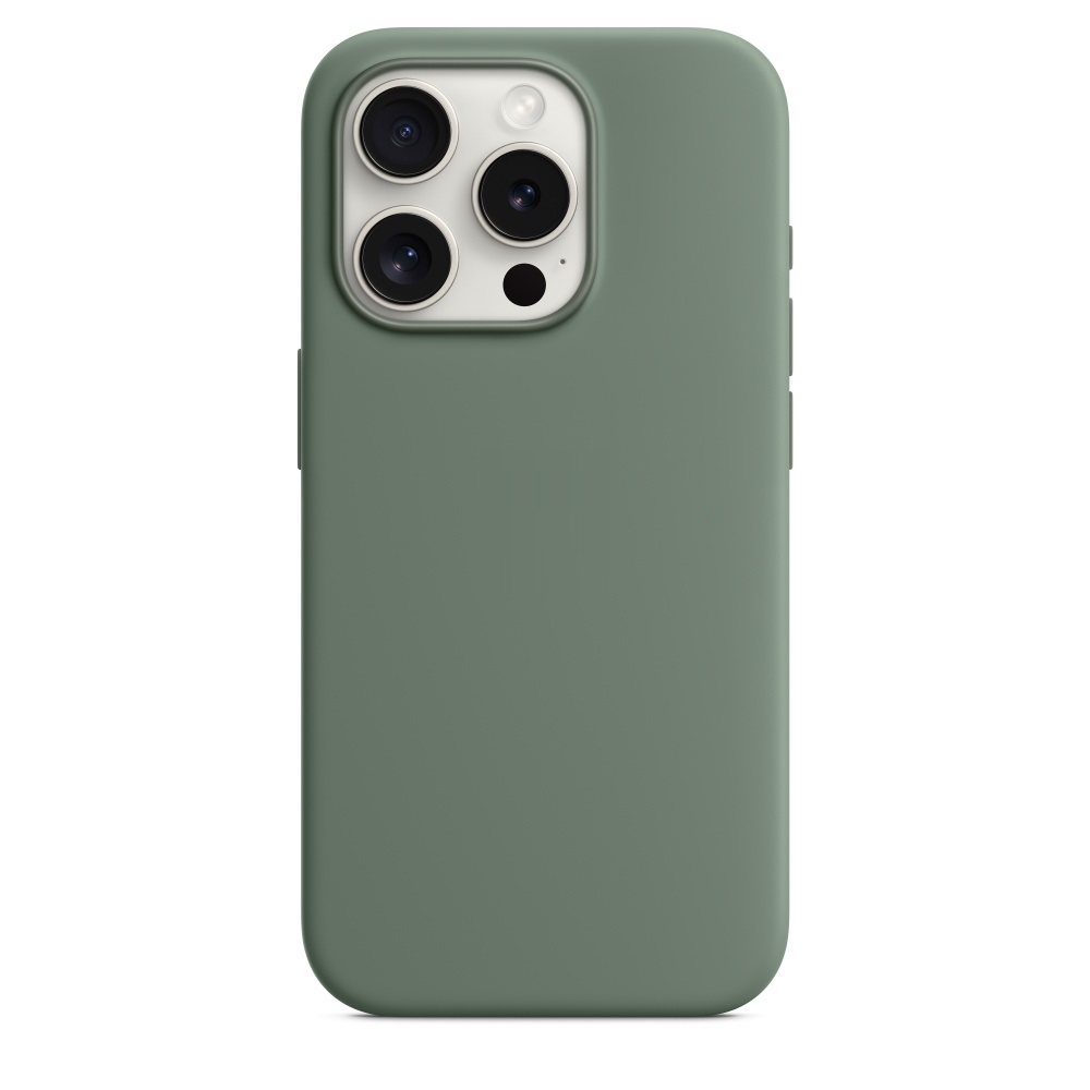 Силиконовый чехол Naturally Silicone Case with MagSafe Cypress для iPhone 15 Pro