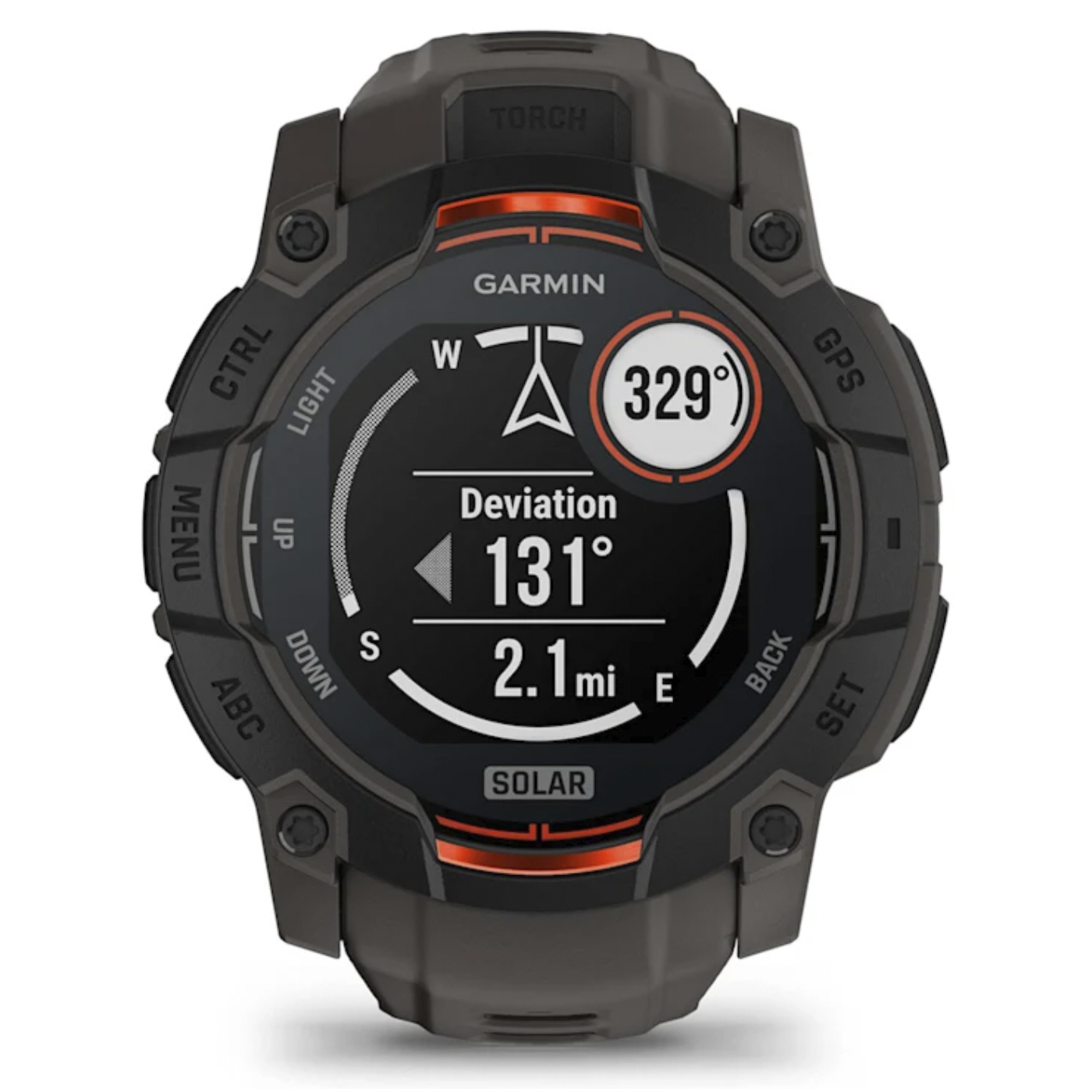 Умные часы Garmin Instinct 3 – 50 mm, Solar Black with Charcoal Band (010-02935-00)