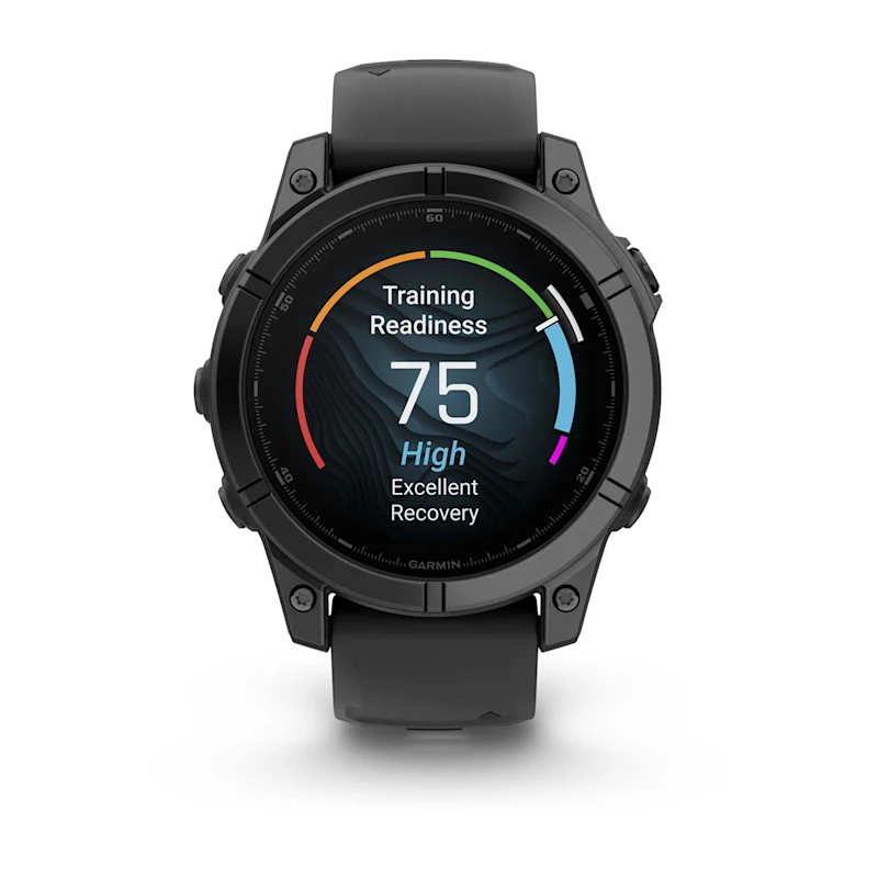 Умные часы Garmin Fenix E Slate Grey Steel with Black Silicone Band (010-03025-01)
