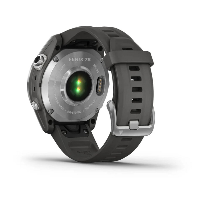 Умные часы Garmin fenix 7S – Standard Edition Silver with Graphite Band (010-02539-01)
