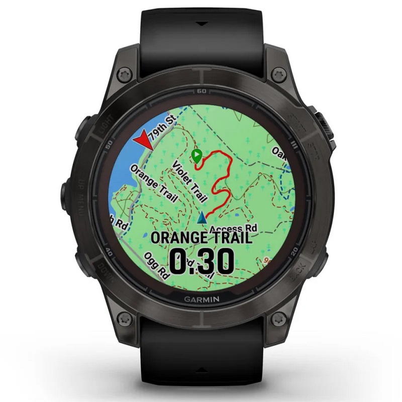Умные часы Garmin fenix 7 Pro – Sapphire Solar Edition Carbon Gray DLC Titanium with Black Band (010-02777-11)