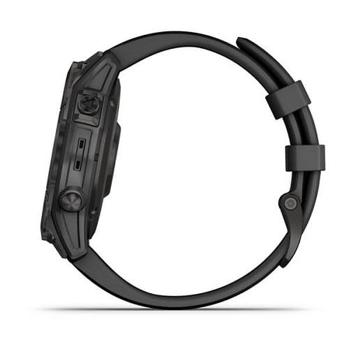 Умные часы Garmin fenix 7 – Sapphire Solar Edition Carbon Grey DLC Titanium with Black Band (010-02540-35)