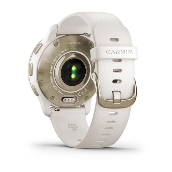 Умные часы Garmin Venu 2 Plus Cream Gold Stainless Steel Bezel with Ivory Case and Silicone Band (010-02496-12)