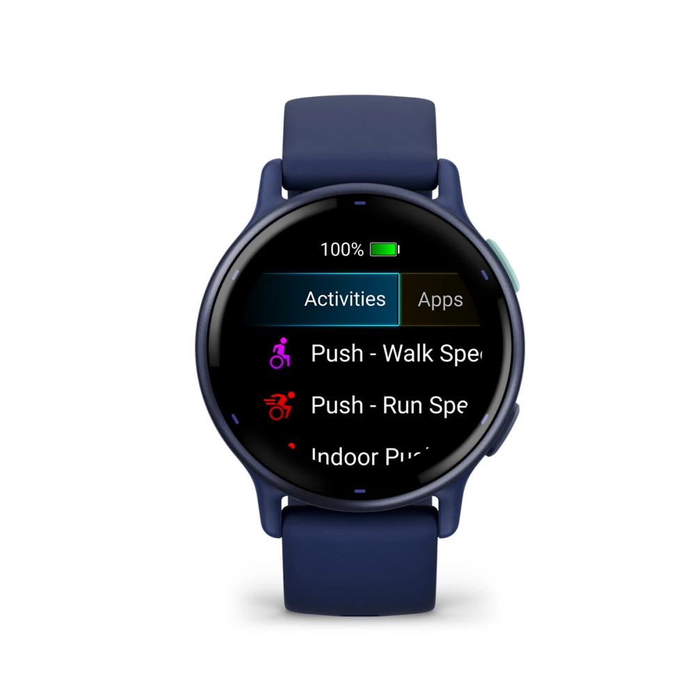 Умные часы Garmin vivoactive 5 Metallic navy Aluminium bezel with navy case and silicone band (010-02862-12)