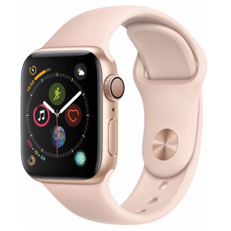 Часы Apple Watch Series 4 GPS 40mm (Gold Aluminum Case with Pink Sand Sport Band) (MU682RU/A)