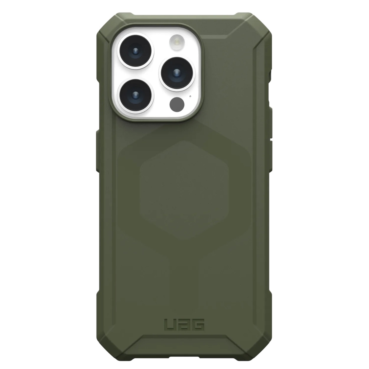 Противоударный защитный чехол UAG Essential Armor MagSafe для iPhone 15 Pro (6.1) Olive Drab