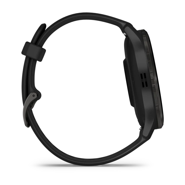 Умные часы Garmin Venu 3 Slate stainless steel bezel with black case and silicone band (010-02784-01)