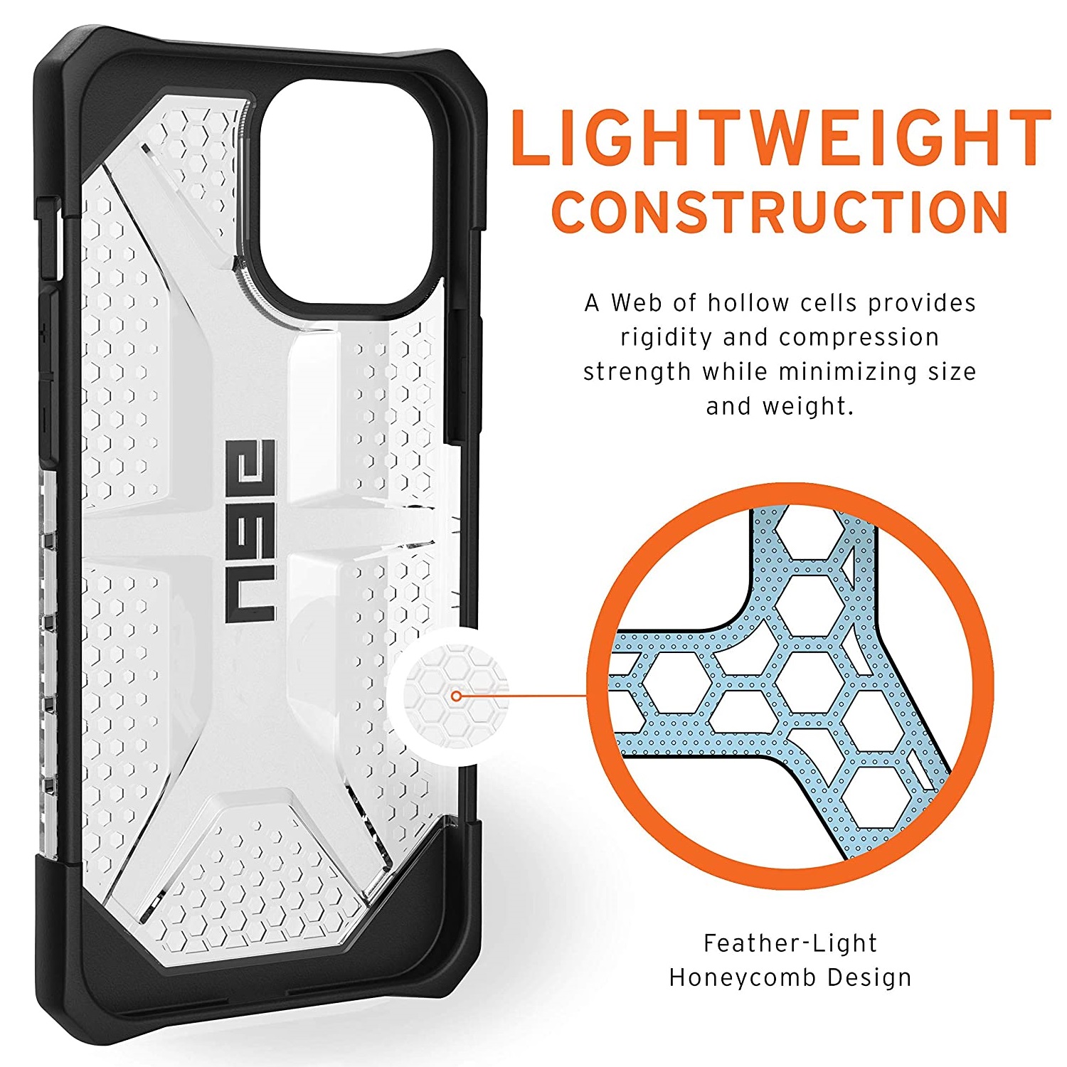 Противоударный защитный чехол UAG Plasma Ice для iPhone 12 Pro Max