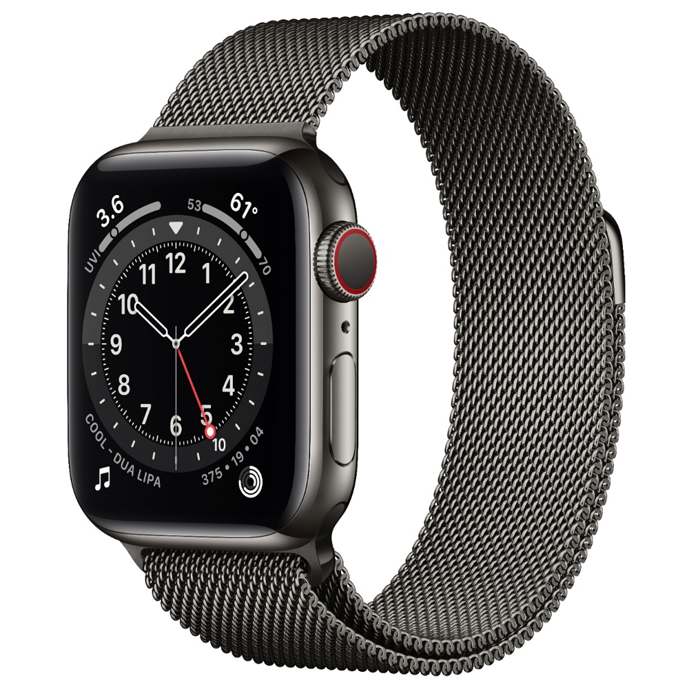 Часы Apple Watch Series 6 GPS + Cellular 40mm (MG2U3) (Graphite Stainless Steel Case with Graphite Milanese Loop)
