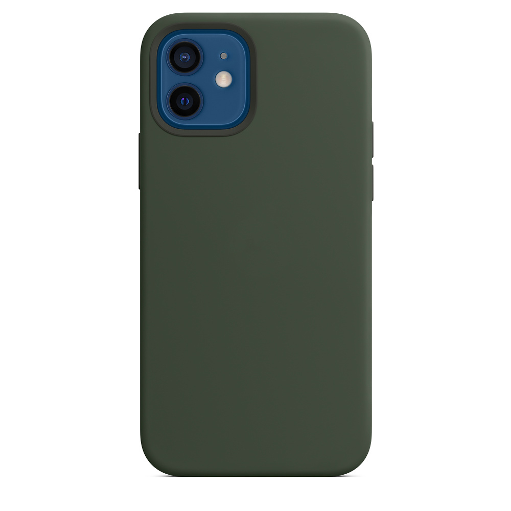 Силиконовый чехол Naturally Silicone Case with MagSafe Cyprus Green для iPhone 12 mini