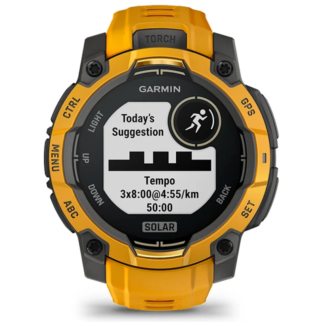 Умные часы Garmin Instinct 3 – 45 mm, Solar Sunburst with Sunburst/Grey Band (010-02934-02)
