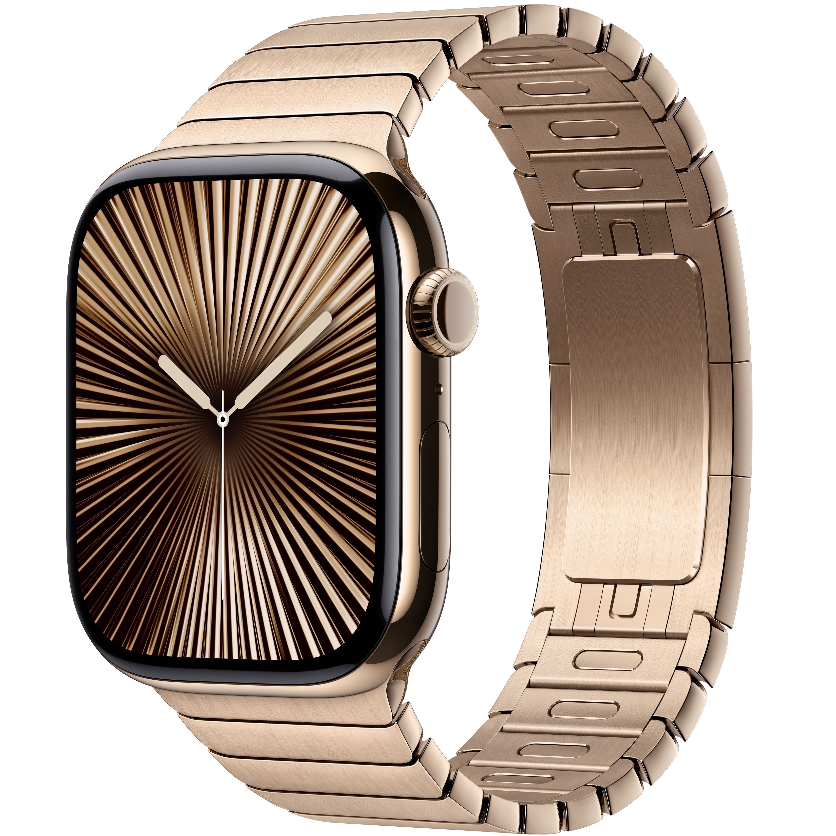 Умные часы Apple Watch Series 10 GPS + Cellular, 46mm Gold Titanium Case with Gold Link Bracelet