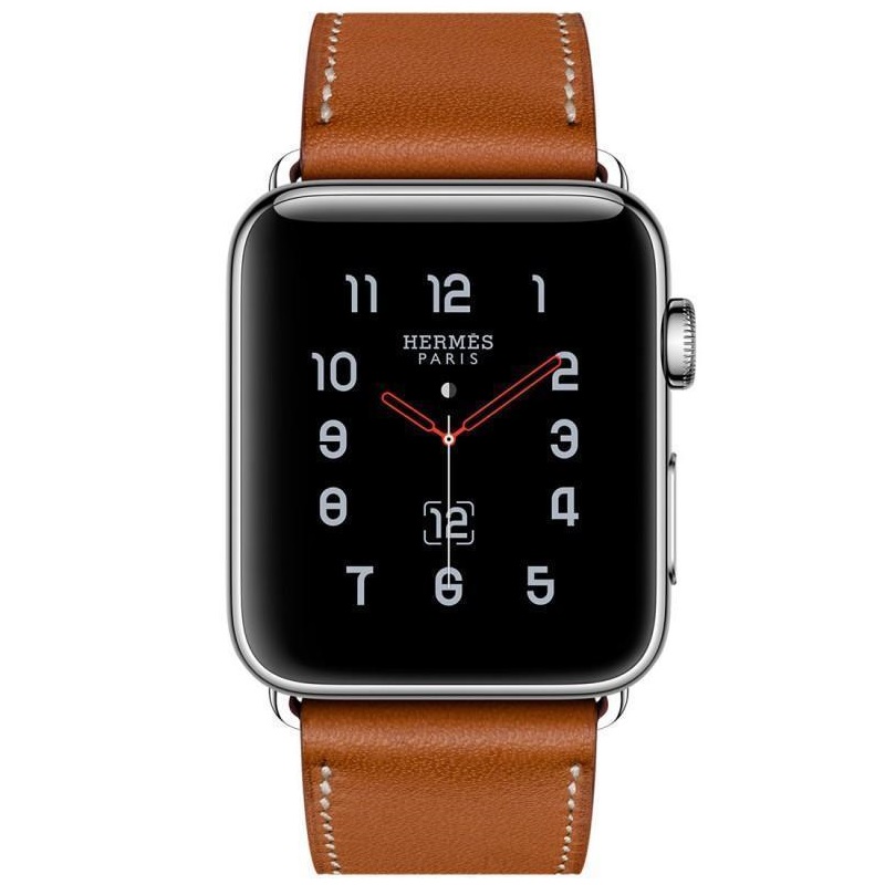 Часы Apple Watch Hermes Series 3 GPS + Cellular 42mm (Stainless Steel Case with Single Tour Deployment Buckle) (MQMU2)