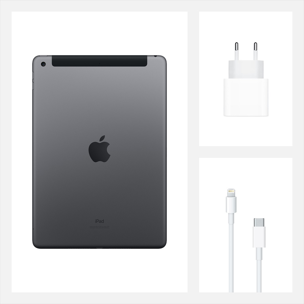 Планшет Apple iPad (2020) 32Gb Wi-Fi + Cellular Space Gray (MYMH2RU/A)