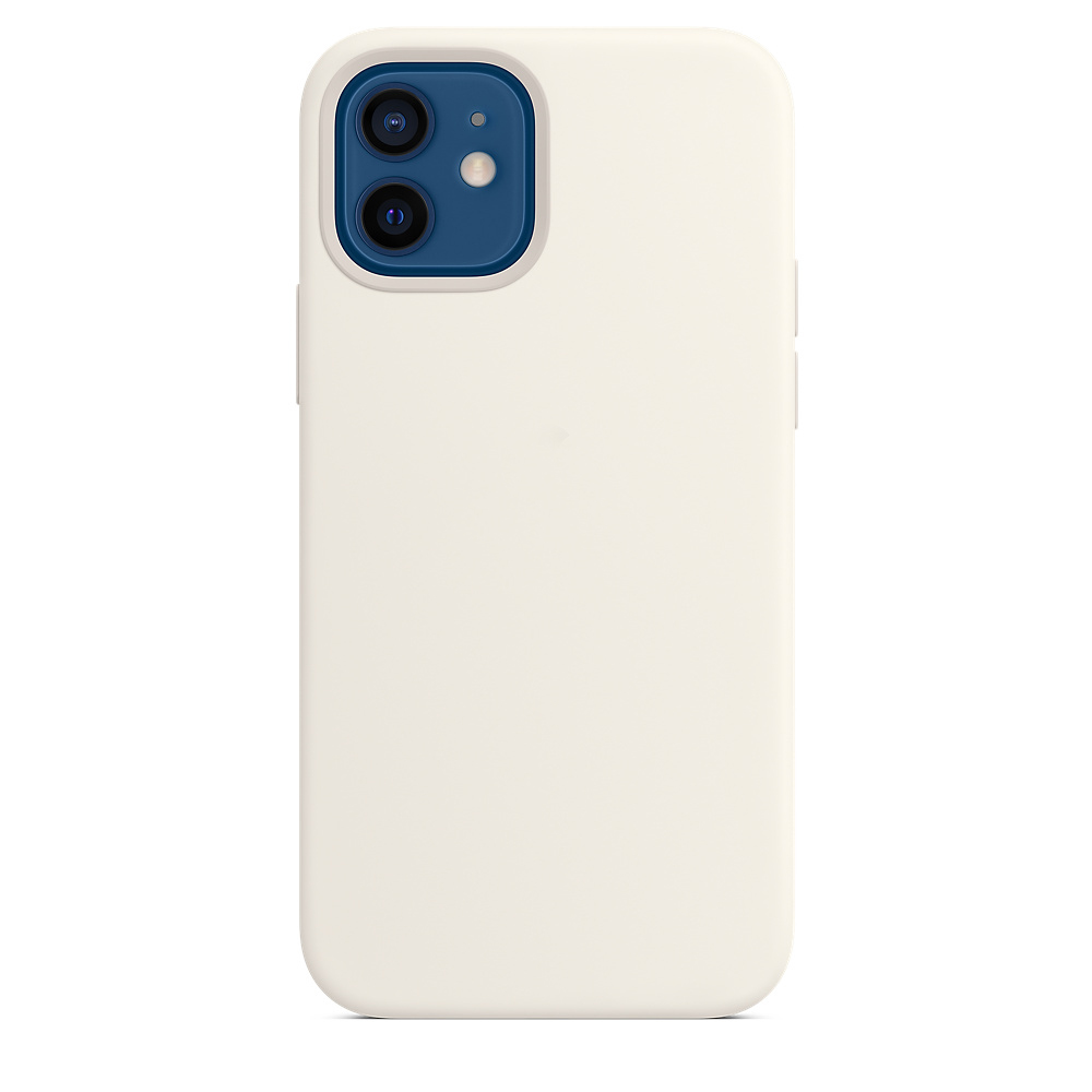 Силиконовый чехол Naturally Silicone Case with MagSafe White для iPhone 12 mini