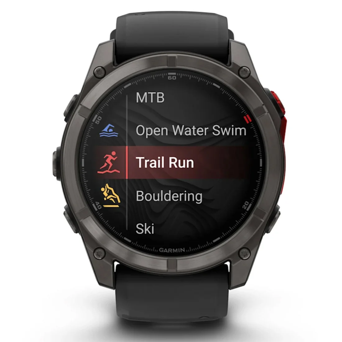 Умные часы Garmin fenix 8 – 51 mm MicroLED Sapphire Titanium Carbon Gray DLC with Black/pebble gray silicone strap (010-03380-05)