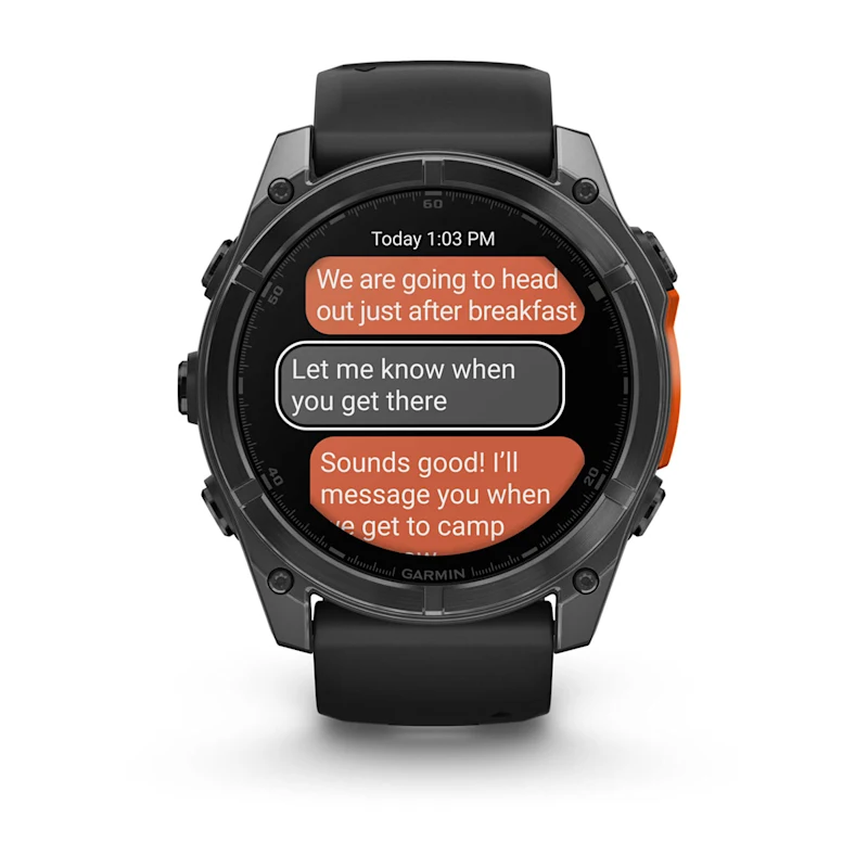 Умные часы Garmin fenix 8 – 51 mm AMOLED Slate Gray with a Black Silicone Band (010-02905-00)
