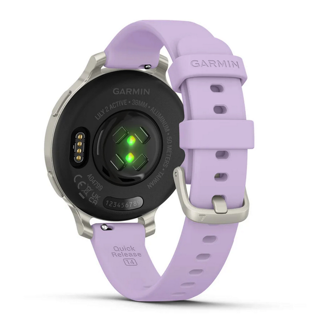 Умные часы Garmin Lily 2 Active Silver with Purple Jasmine Silicone Band (010-02891-01)