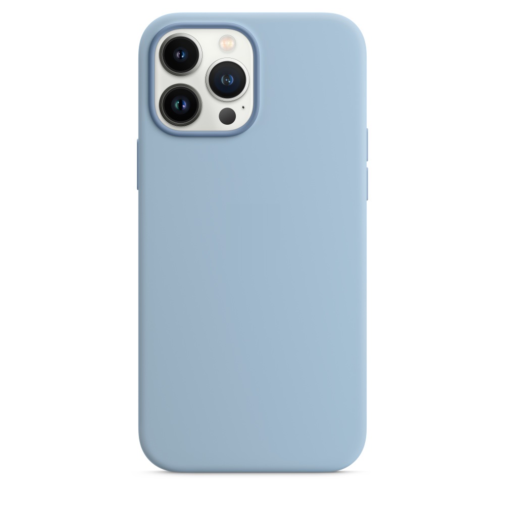 Силиконовый чехол Naturally Silicone Case with MagSafe Blue Fog для iPhone 13 Pro Max