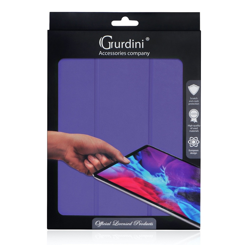 Чехол-книжка Gurdini Leather Series (pen slot) для iPad 10.2 (2019/2020) Lavender Gray