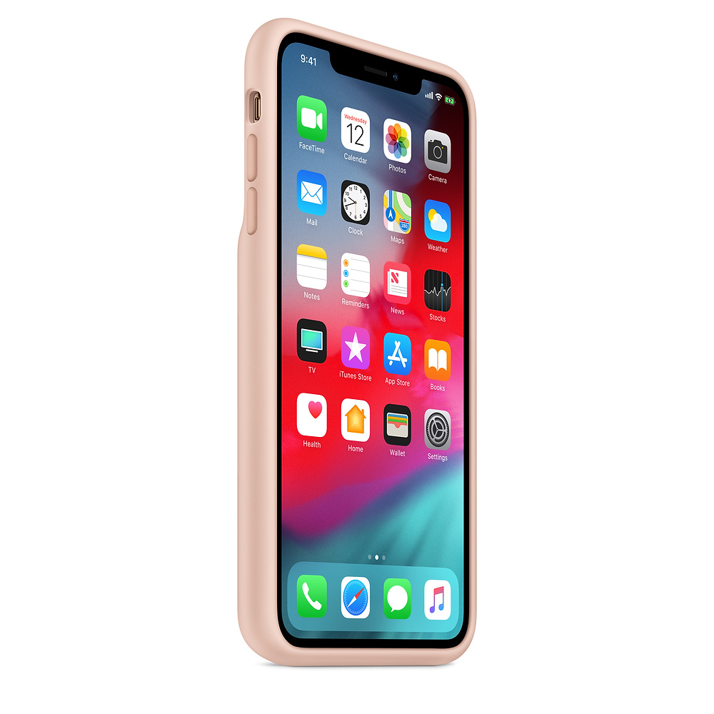 Силиконовый чехол-аккумулятор Apple iPhone XS Max Smart Battery Case Pink Sand (MVQQ2ZM/A) для iPhone Xs Max