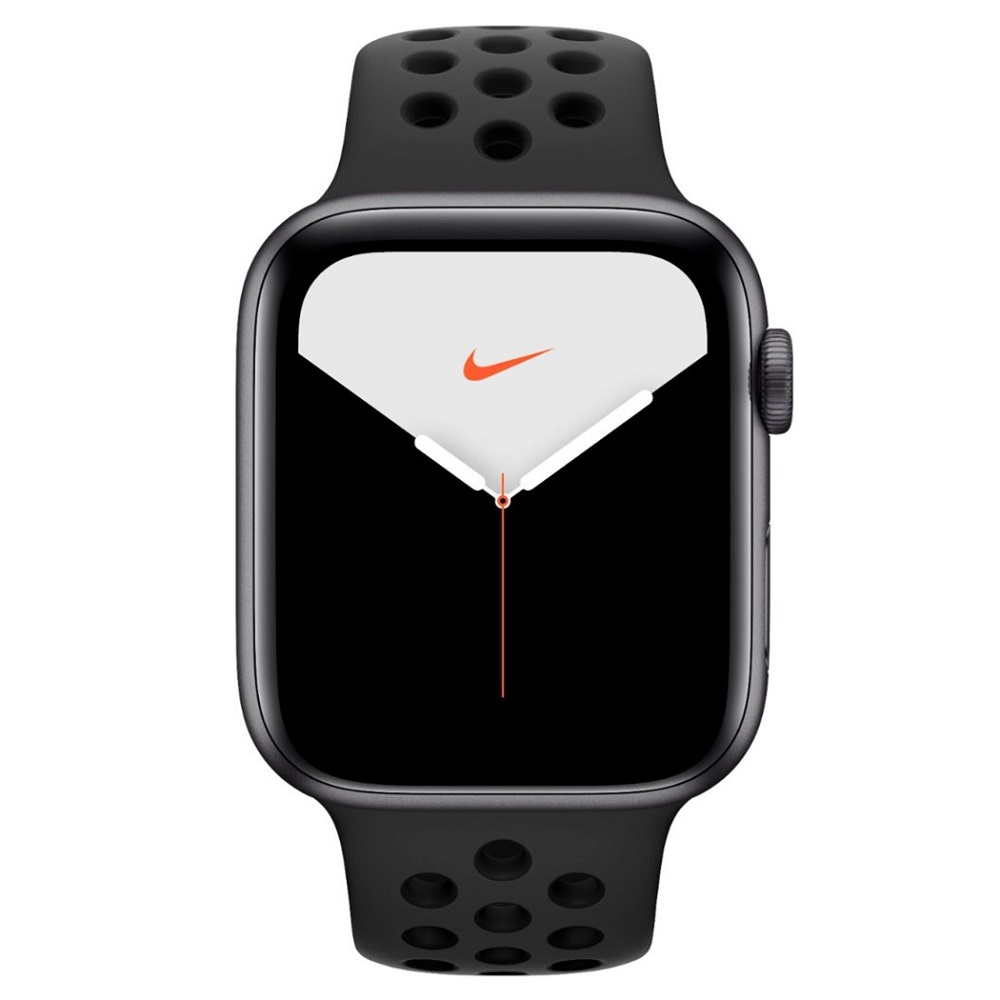Часы Apple Watch Series 5 GPS 44mm Aluminum Case with Nike Sport Band (MX3W2RU/A) (Space Gray Aluminum Case with Antracite/Black Nike Sport Band)