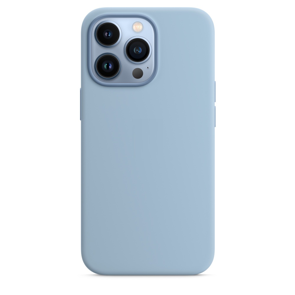 Силиконовый чехол Naturally Silicone Case with MagSafe Blue Fog для iPhone 13 Pro