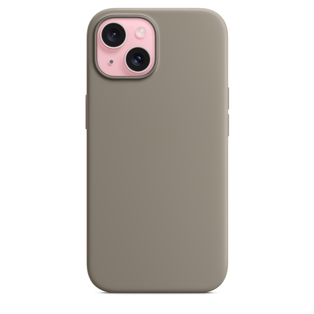 Силиконовый чехол Naturally Silicone Case with MagSafe Clay для iPhone 15