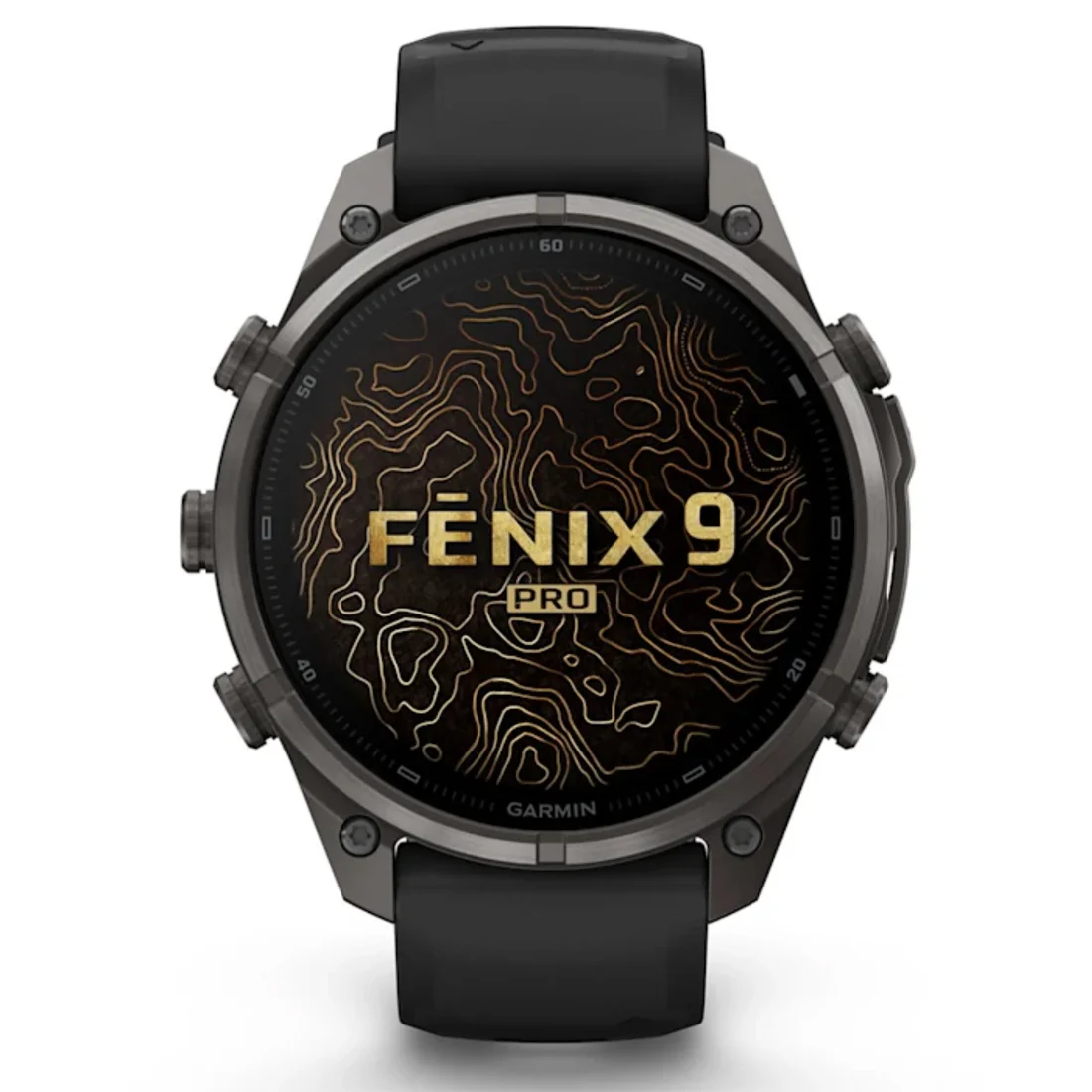 Умные часы Garmin fenix 9 Pro - 47 mm inReach Carbon Gray DLC Titanium with Black/Pebble Grey Silicone Band (010-04336-11)
