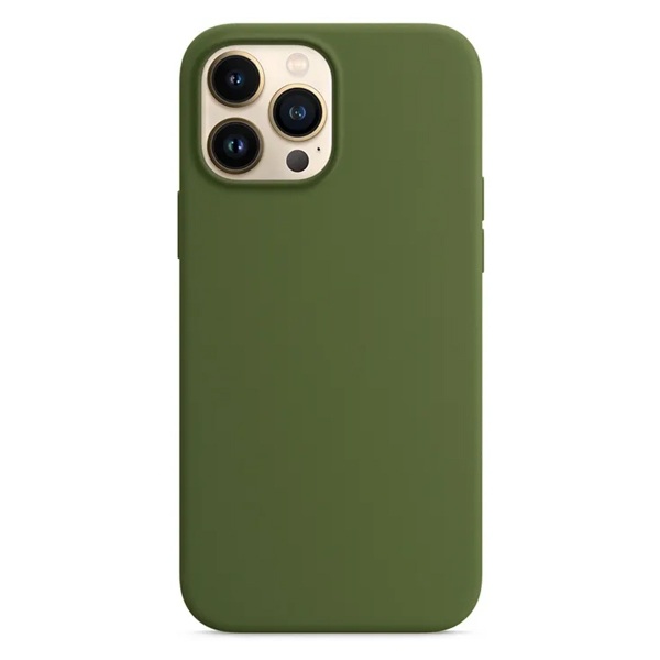 Силиконовый чехол Naturally Silicone Case Olive для iPhone 13 Pro