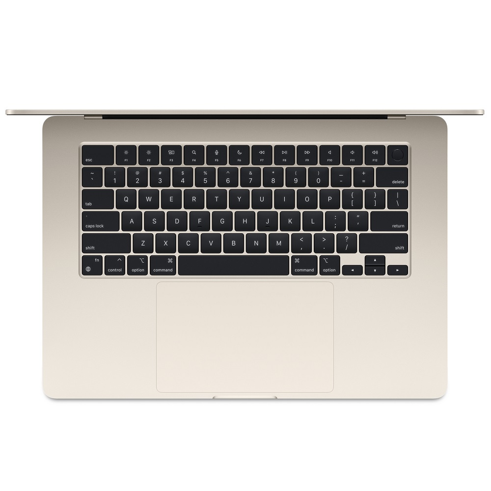 15.3 Ноутбук Apple MacBook Air 15 2023 2880x1864, Apple M2, RAM 8 ГБ, SSD 512 ГБ, Apple graphics 10-core, macOS, MQKV3, Starlight, английская раскладка