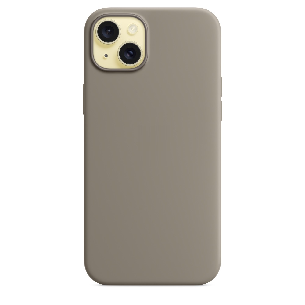 Силиконовый чехол Naturally Silicone Case with MagSafe Clay для iPhone 15 Plus