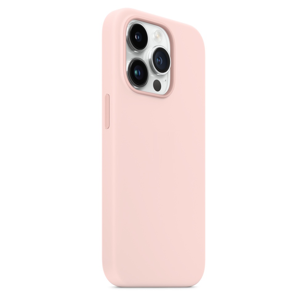 Силиконовый чехол Naturally Silicone Case with MagSafe Chalk Pink для iPhone 14 Pro