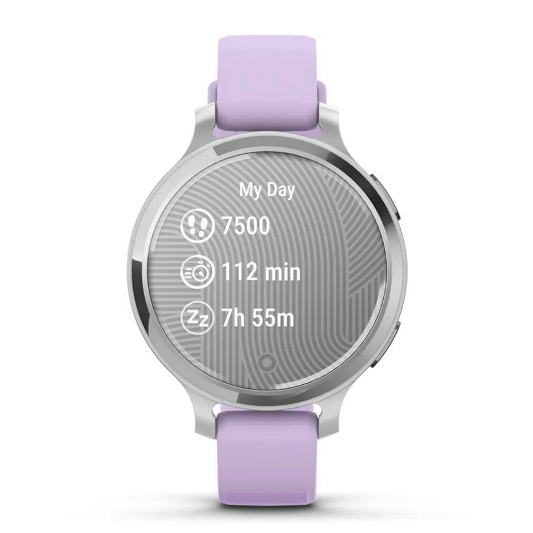 Умные часы Garmin Lily 2 Active Silver with Purple Jasmine Silicone Band (010-02891-01)