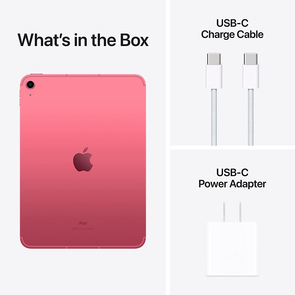 Планшет Apple iPad 10.9 2022, 256 ГБ, Wi-Fi + Cellular, розовый