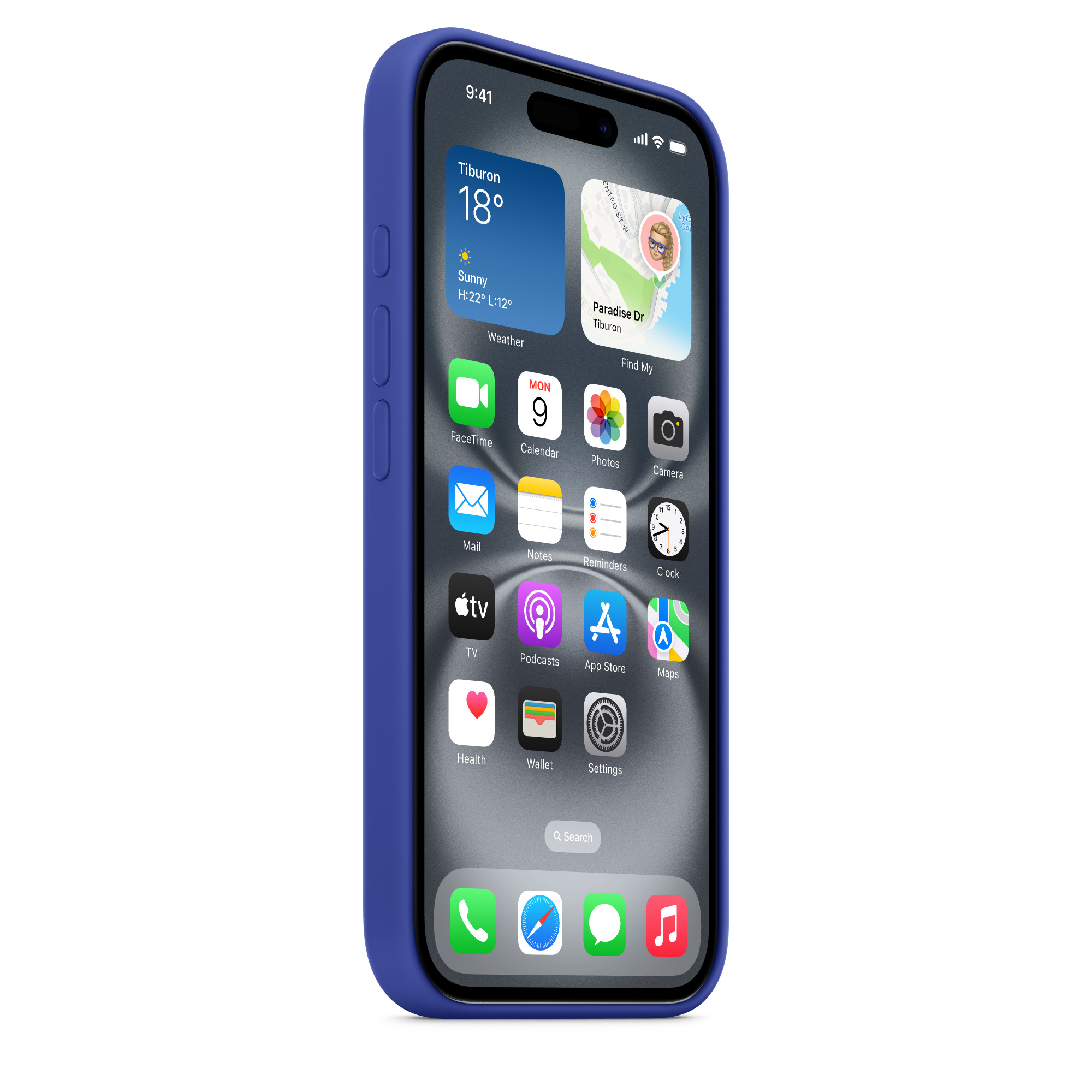 Силиконовый чехол Apple iPhone 16 Silicone Case with MagSafe – Ultramarine (MYY63ZM/A)