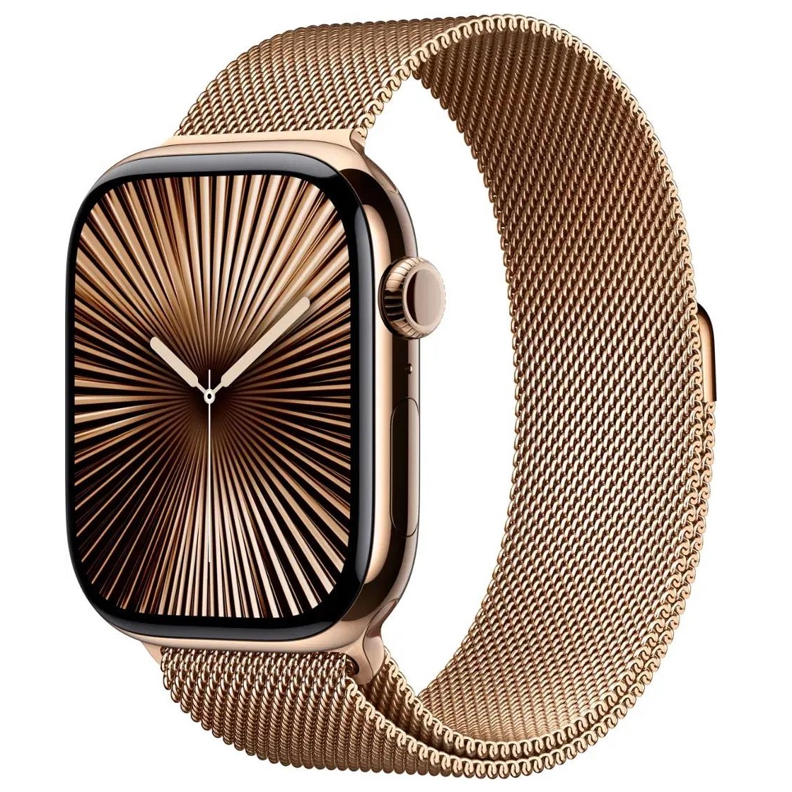 Умные часы Apple Watch Series 10 GPS + Cellular, 46mm Gold Titanium Case with Gold Milanese Loop - S/M