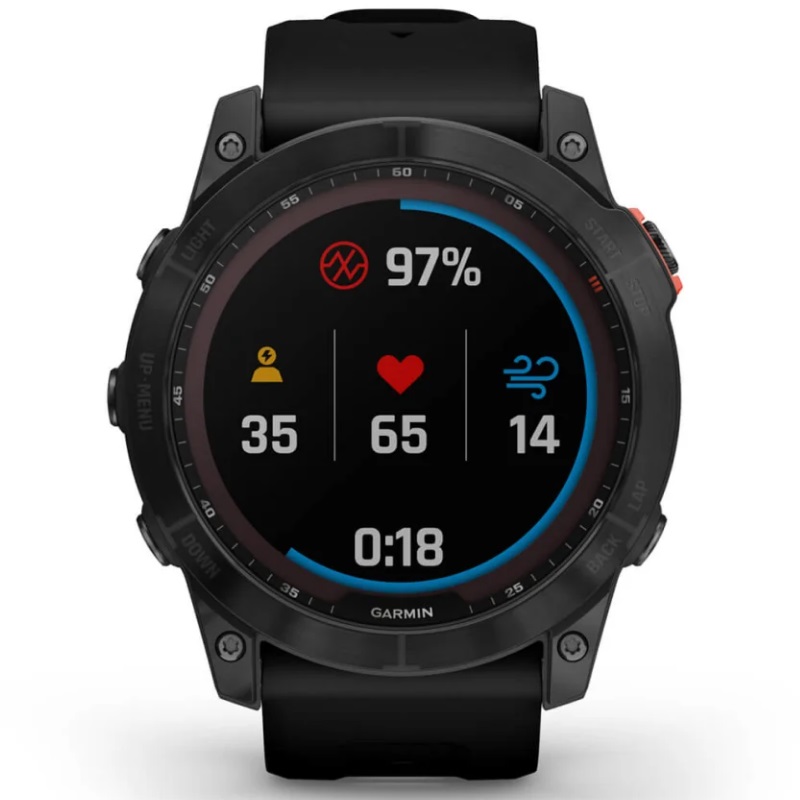 Умные часы Garmin fenix 7X – Solar Edition Slate grey with black band (010-02541-01)