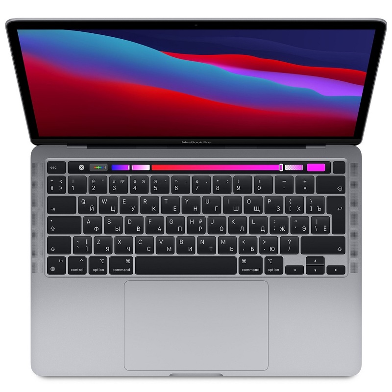 Ноутбук Apple MacBook Pro 13 Late 2020 Space Gray (Z11B0004T) (RU/A) (Apple M1/13.3/2560x1600/16GB/256GB SSD/DVD нет/Apple graphics 8-core/Wi-Fi/macOS)