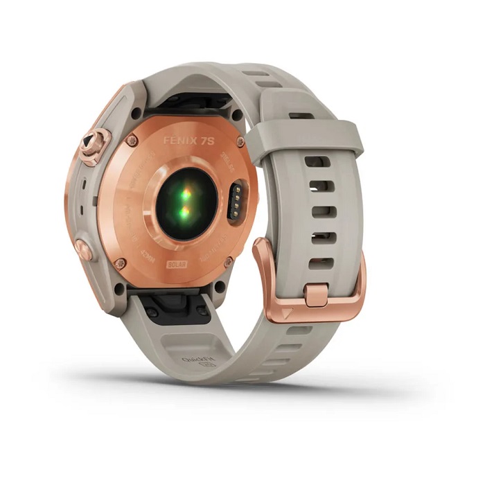 Умные часы Garmin fenix 7S – Solar Edition Rose Gold with Light Sand Band (010-02539-11)